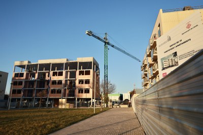 Les obres dels nous habitatges de lloguer social avancen a bon ritme.