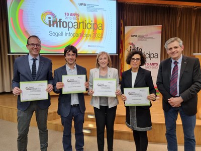 L'Ajuntament de Lleida continua sent capdavantera en transparència. Avui ha recollit per vuitè any consecutiu el segell Infoparticipa.