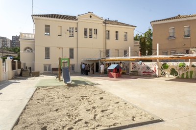 Vista del pati del centre, renovat.