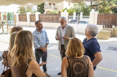 Un moment de la visita d'avui.