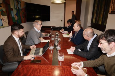 La reunió ha tingut lloc aquest matí a la Paeria.