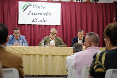 Fèlix Larrosa ressalta la història i tradició de la Casa de Extremadura dins la ciutat de Lleida i destaca els llaços d’unió entre ambdós territoris.