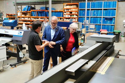 L’alcalde de Lleida visita les instal·lacions d’Ilersis.