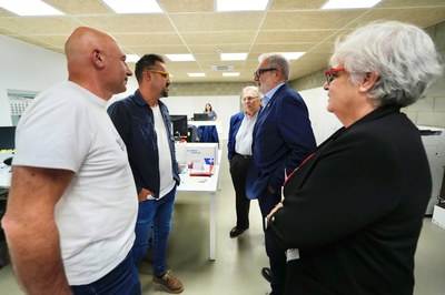 La visita té la voluntat de refermar les línies de col·laboració entre la Paeria i l’entitat..