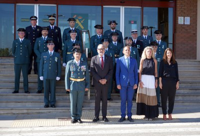 Acte institucional a la comandància de la Guàrdia Civil a Lleida amb motiu de la seva patrona, la Verge del Pilar..
