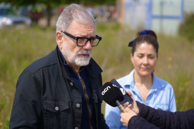 L'alcalde s'ha dirigit als mitjans de comunicació.