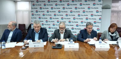 Reunió del Patronat de la Fundació Fira de Lleida, a la Cambra de Comerç..