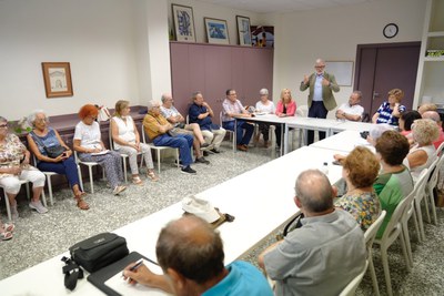 Un moment de la trobada a la llar de Bonaire.