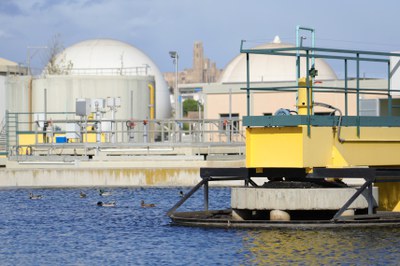 Vista de l'EDAR de Lleida.