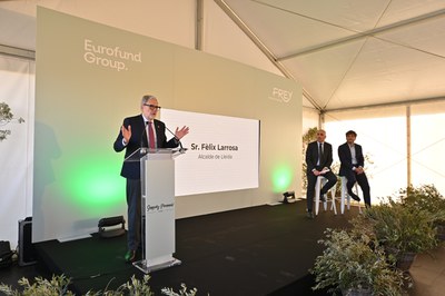 Intervenció del paer en cap durant l'acte.