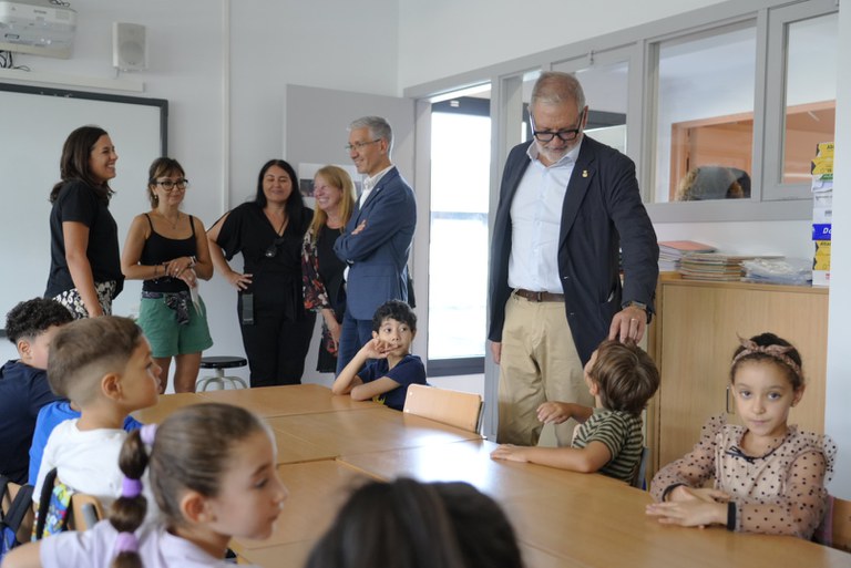 Una de les aules de la nova escola