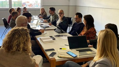 Reunió de l'equip de Govern, aquesta tarda, al Centre Cívic de Cappont..