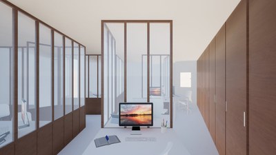 Simulació de la proposta de la renovació d'espais al Casal de la Dona.