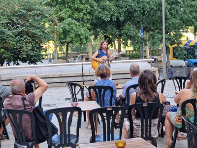 La música d'Olga Zoet ha amenitzat la darrera jornada de Cinemón..