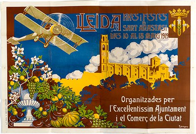 El cartell del 1919, un altre dels que integra la col·lecció dels cartells de festes..