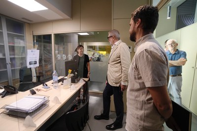 El paer en cap ha saludat els treballadors i treballadores.