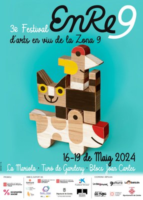 Cartell de la 3a edició del festival Enre9, que tindrà lloc del 16 al 19 de maig..