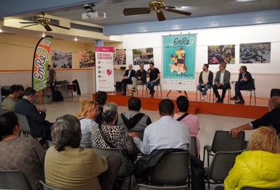 Presentació al Centre Cívic de La Mariola de la 3a edició del festival Enre9..