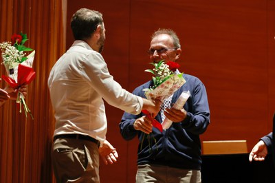El professor Jordi Benseny ha apadrinat aquesta promoció d'estudiants.