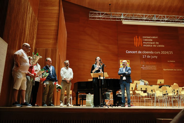 Xavi BLanco ha felicitat els estudiants i els ha agraït la seva dedicació i esfor