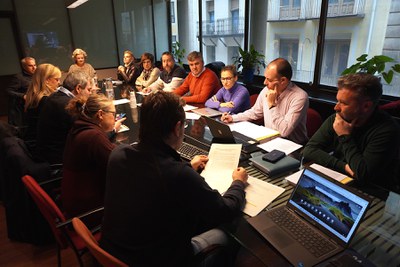 Imatge de la reunió d'avui de la comissió de l'Horta.