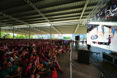 Minut a minut, els aficionats al bàsquet de Lleida han donat suport a l'equip que dirigeix Gerard Encuentra..