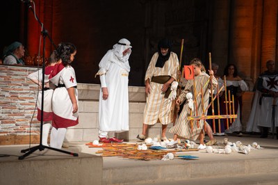 Representació de les Noces Reials de Peronella d’Aragó i Ramon Berenguer IV a la Seu Vella.