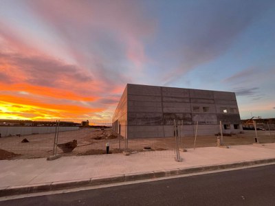 El Truck Center de reparació i manteniment de vehicles industrials en obres.