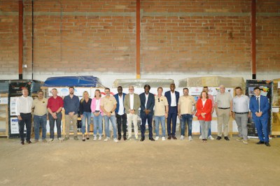 Foto de grup dels participants en la visita.