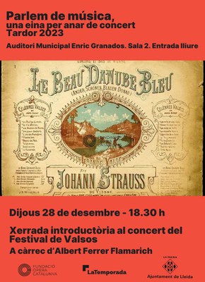 Parlem de música, una eina per anar de concert, a càrrec d'Albert Ferrer Flamarich. Demà dijous, sobre el festival de Valsos..