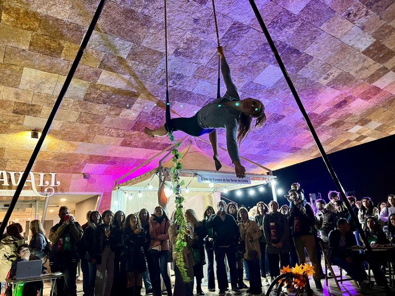 L'espectacle inaugural d’acrobàcia, ‘VINDÈMIA, els ulls al cel’