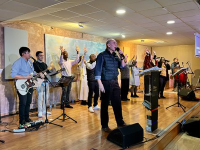 Concert de gòspel a l'Església Evangèlica Ebenezer.
