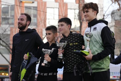 El regidor d'Esports, Ignasi Amor, en el lliurament de trofeus..