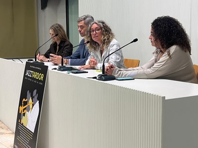 Pilar Bosch durant la presentació del JazzTardor Lleida 2026.