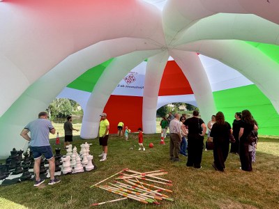 Taller de malabars i jocs gegants tradicionals de la Regidoria d'Esports.