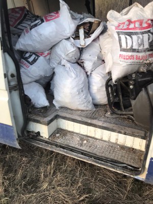 La runa situada en la furgoneta implicada en els fets..