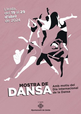 Cartell de la Mostra de Dansa a Lleida 2024. Del 19 al 29 d'abril..