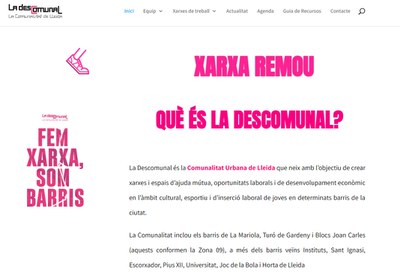 Imatge de la pàgina web de La Descomunal, que s'acaba d'estrenar.