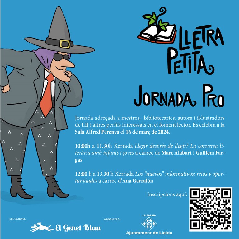 Programa de la Jornada professional al Lletra Petita, que se celebrarà el dissabte 16 de març a Lleida.