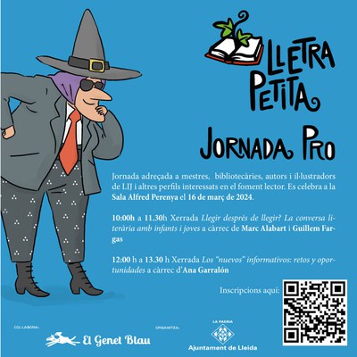 Programa de la Jornada professional al Lletra Petita, que se celebrarà el dissabte 16 de març a Lleida..