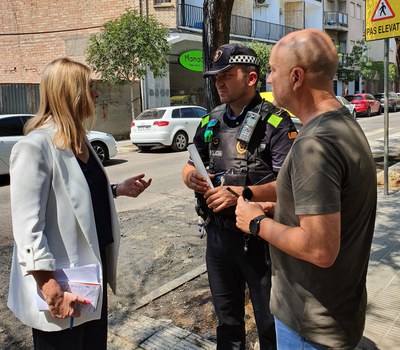 L'alcaldessa accidental ha recorregut els diferents punts afectats..