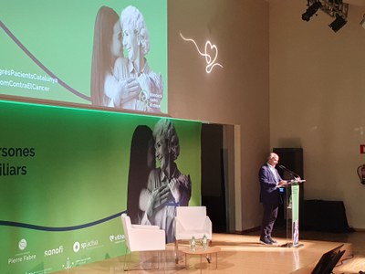 Dr. Laureano Molins, president del congrés, representant institucional de Catalunya i president de l'Associació Contra el Càncer a Barcelona.
