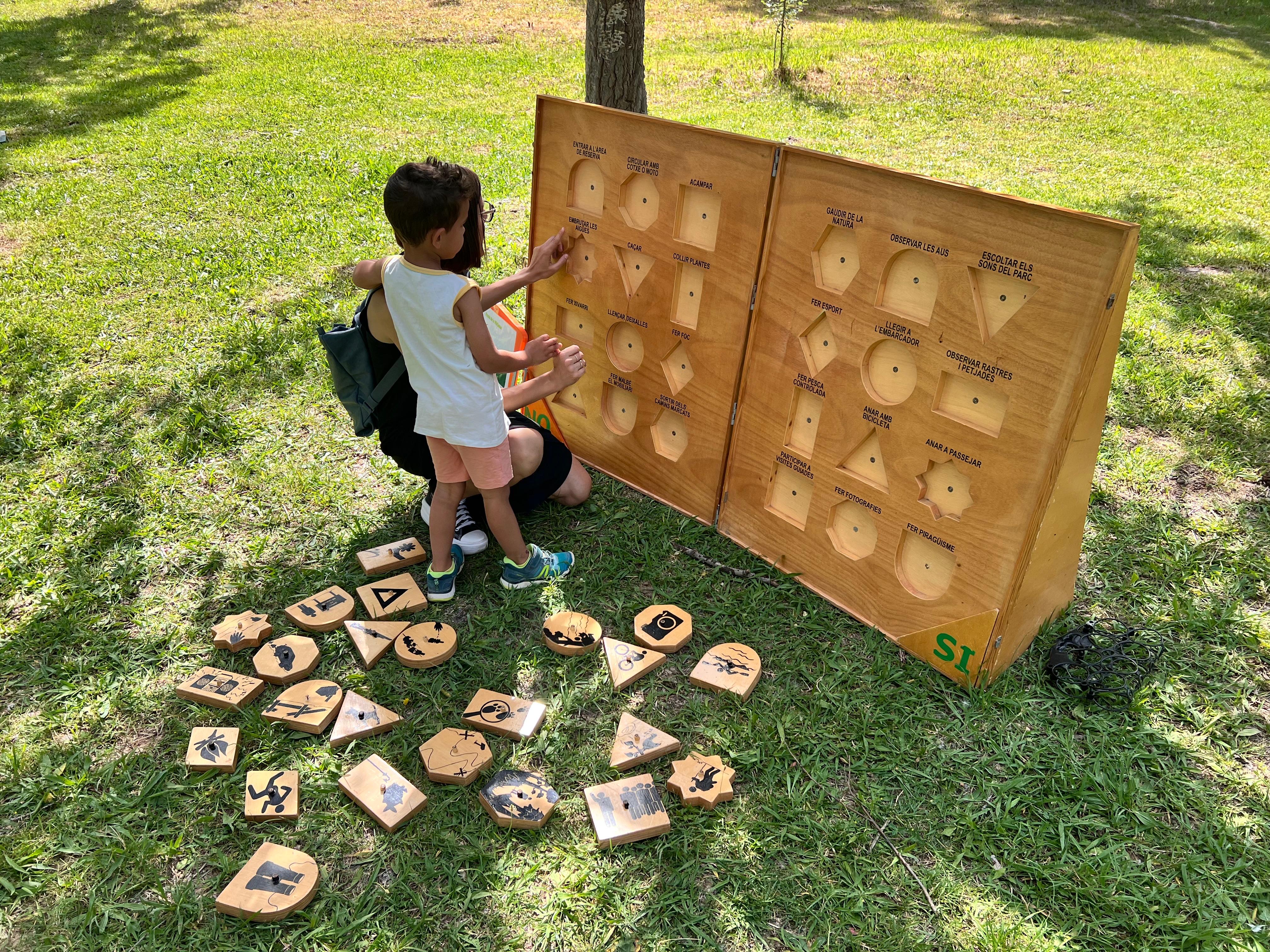 Un dels jocs de natura proposats per a la festa