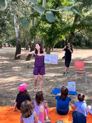 Contacontes a càrrec del Genet Blau.