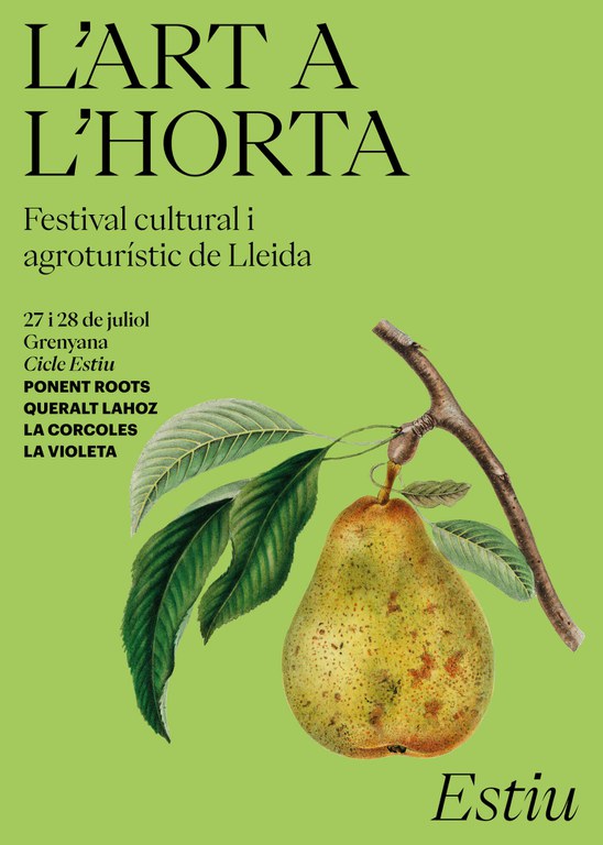 Cartell del Cicle d'Estiu de L'Art a l'Horta