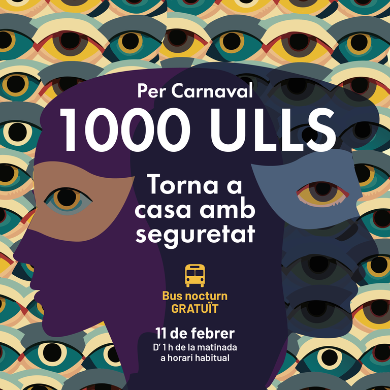 Cartell informatiu sobre el bus nocturn