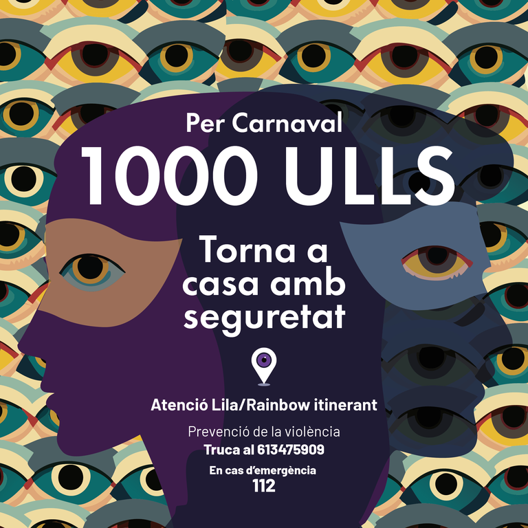 Cartell informatiu sobre els Punts Lila - Rainbow