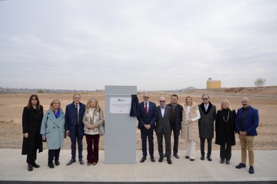 L'acte inaugural del nou polígon, presidit per l'alcalde.