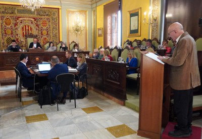 Al Ple de la Paeria s'ha donat compte de l'informe final de la Comissió Especial de l'1 d'Octubre. Ha intervingut el seu president, Josep Maria Currià.