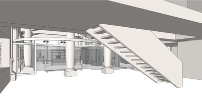 Perspectiva virtual de l'espai rehabilitat.